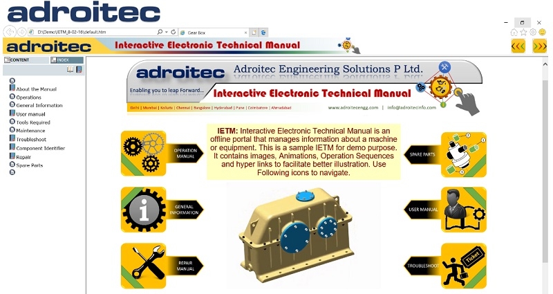 IETM Interactive Electronic Technical Manual