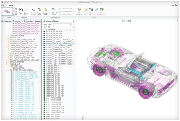 Creo View Share 3D CAD Internally Externally